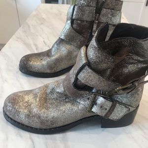 Gentle Souls metallic brown metallic boots